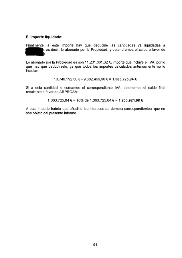 Liquidación y certificación final de obra 2