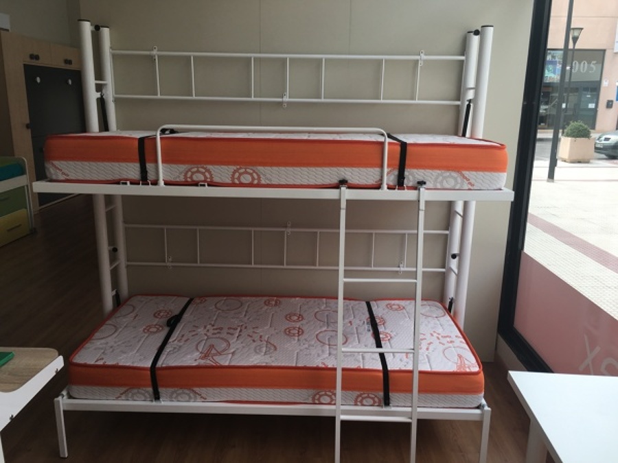 LITERA ABATIBLE HORIZONTAL 90 x 190 ABIERTA C/ BASCULANTE