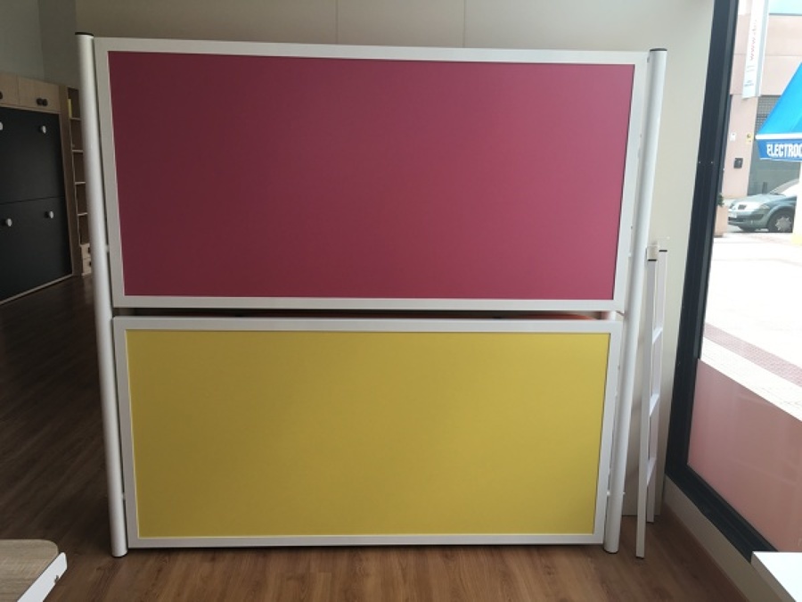 LITERA ABATIBLE HORIZONTAL 90 x 190 CERRADA C/ BASCULANTE