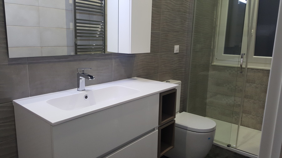 Mueble Lavabo Lacado Blanco Fussion Line