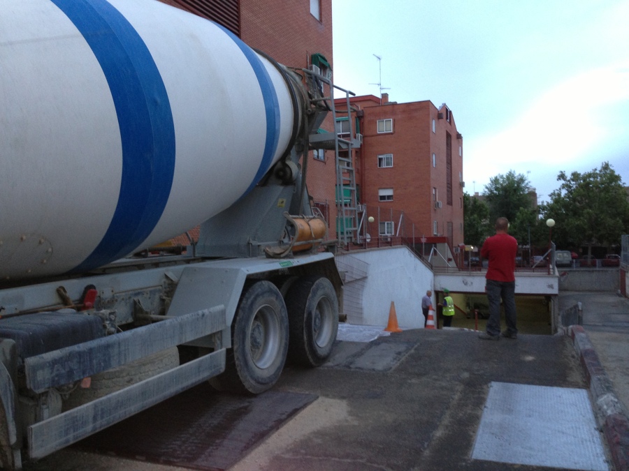 Llegada del hormigón 