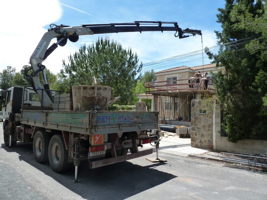 Llenado 1º forjado ampliación