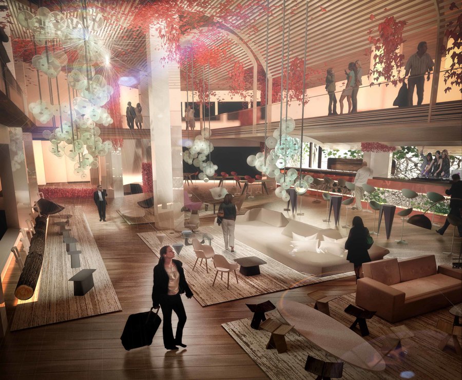 lobby de hotel en mexico