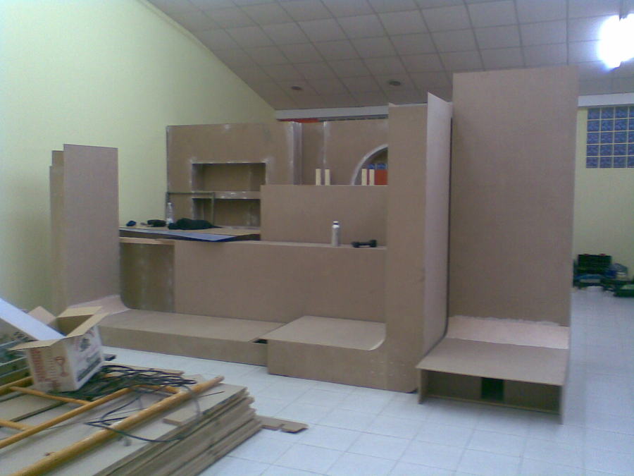 Local comercial - módulos a medida antes del montaje