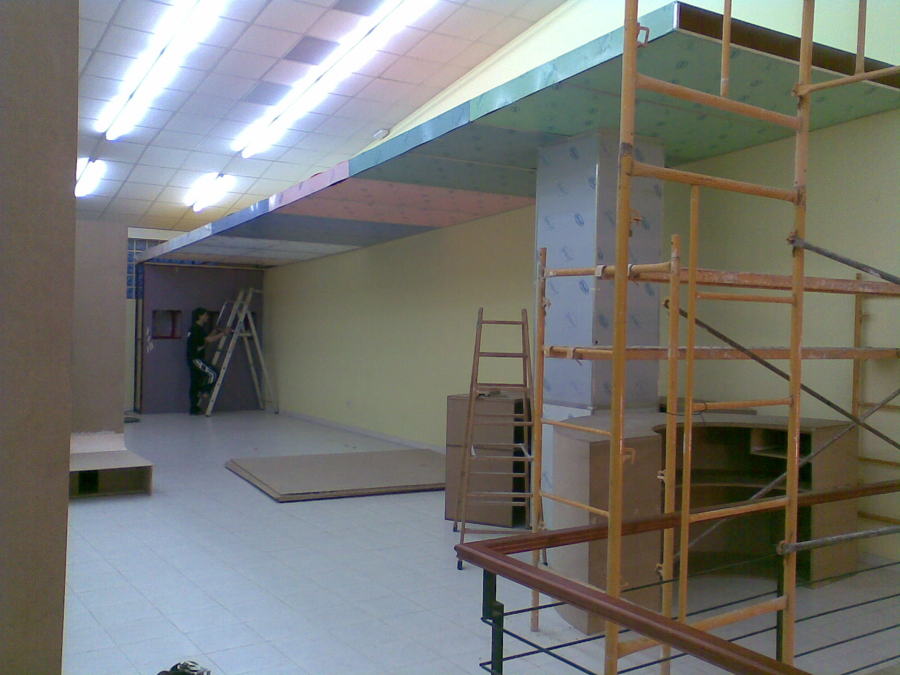 Local comercial - montaje de estructura metálica