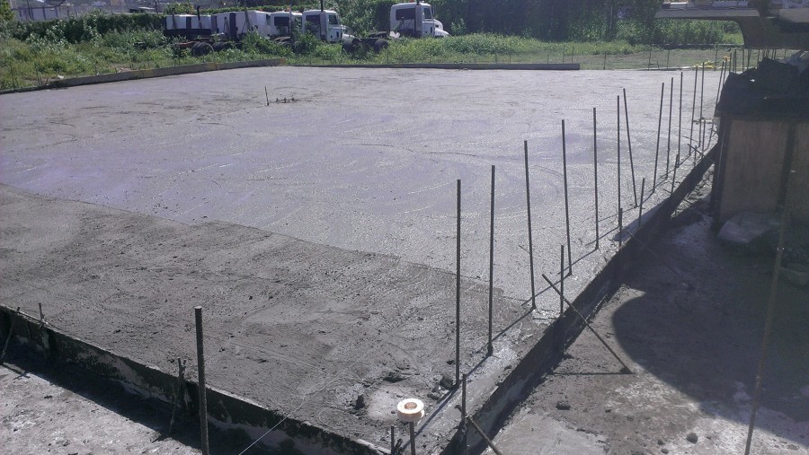 Losa terminada acabado fratasado