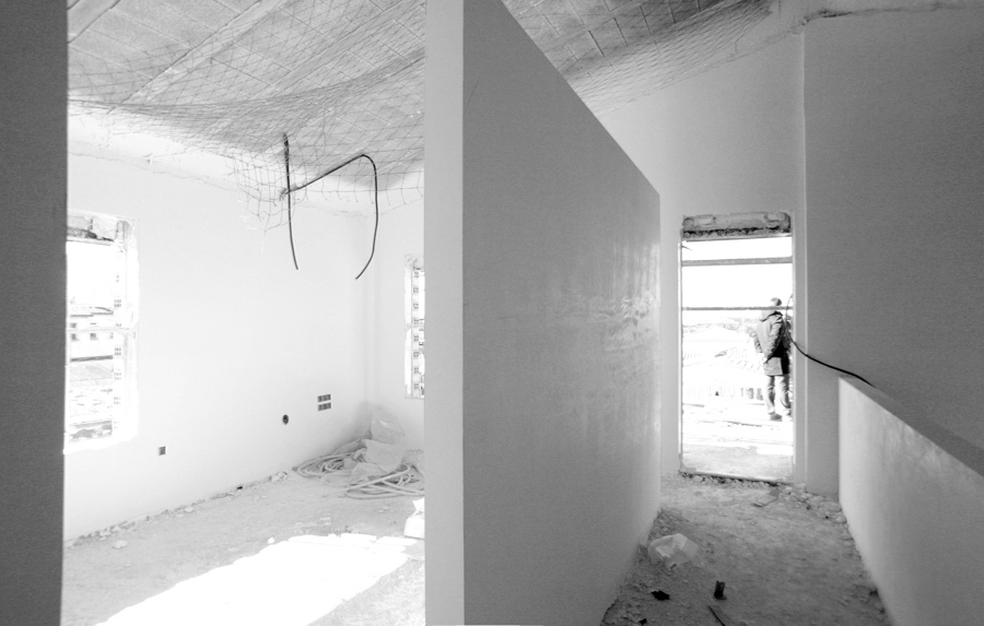 Luciendo paredes de yeso