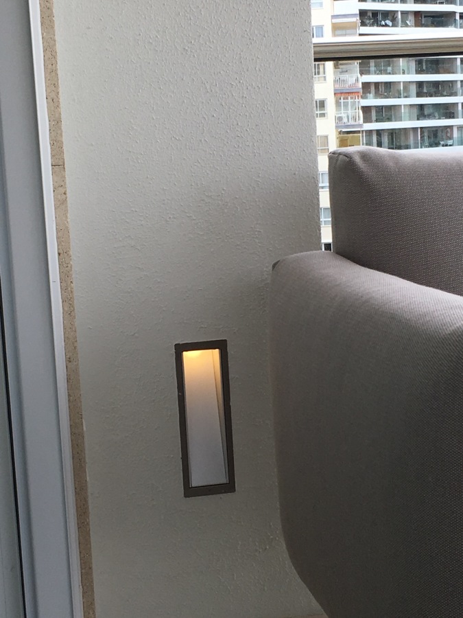 Luminaria Kreon exterior en terraza 