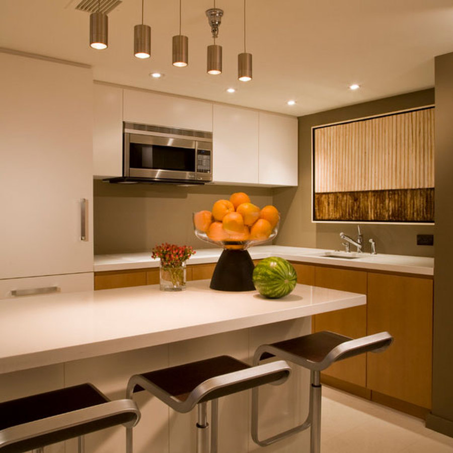 Luz fría y cálida para cocina