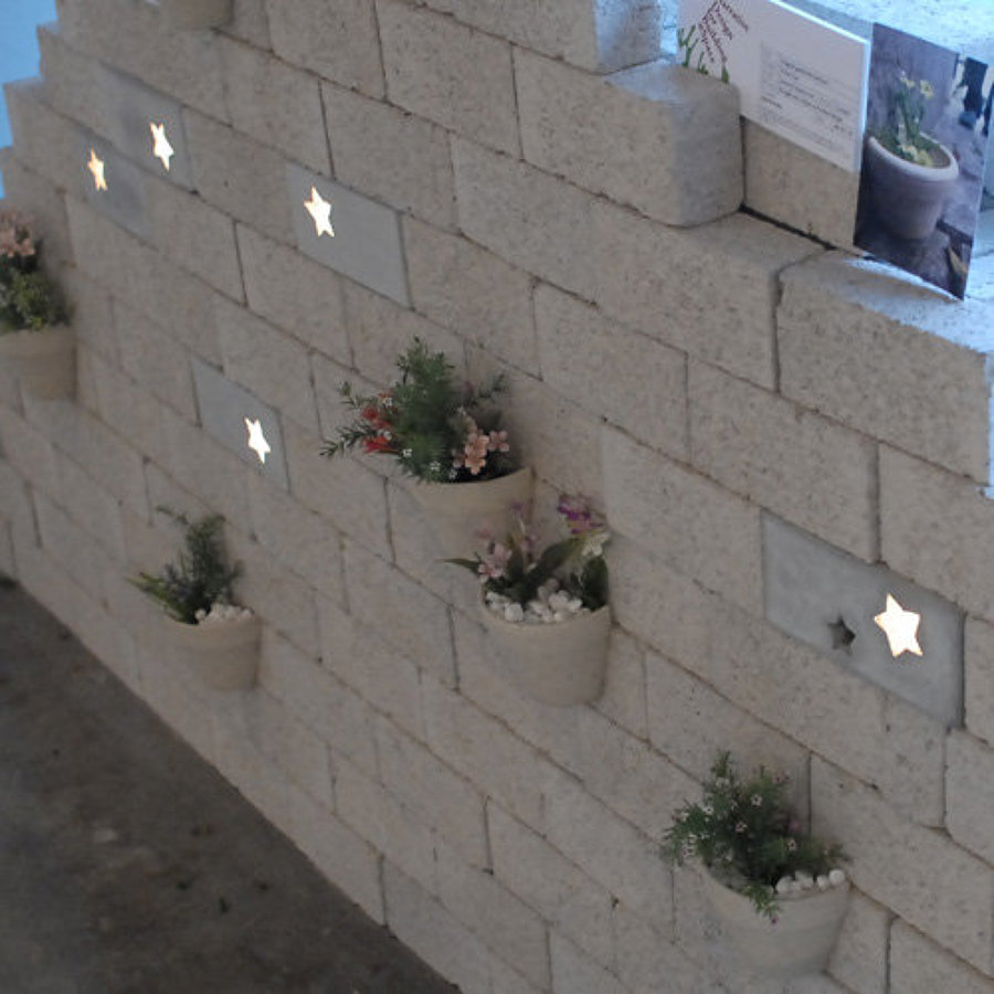 Luz solar en piezas artesanales