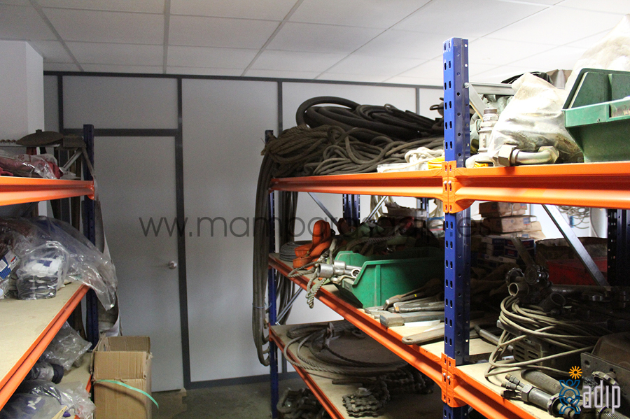 Mampara para almacén