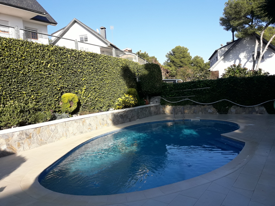Mantenimiento Piscina unifamiliar y poda de valla de eneredaderas