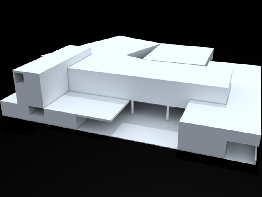 Maqueta a concurso museo en Finlandia