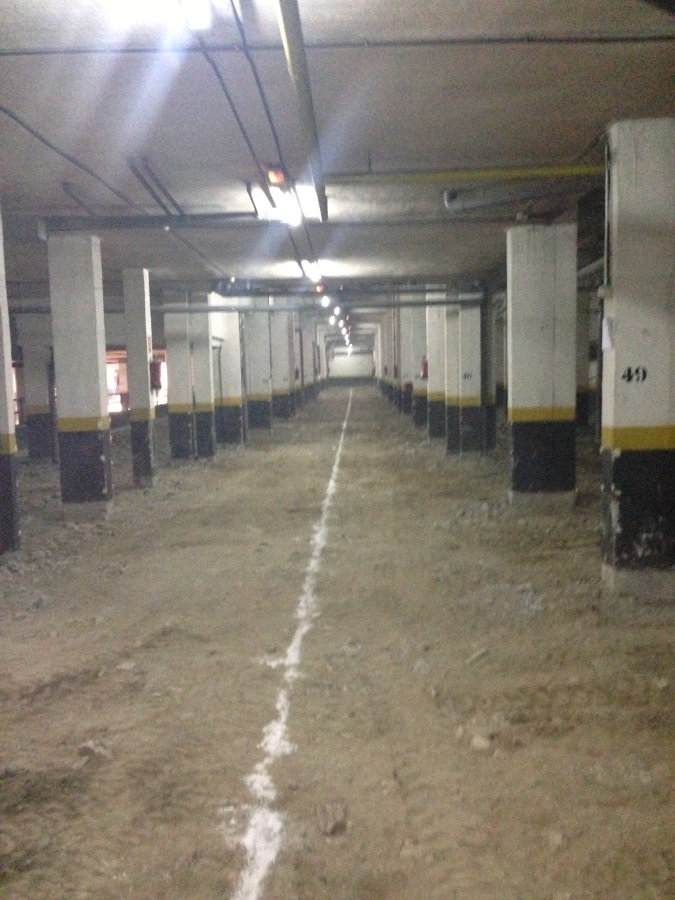 Marcaje de de la red horizontal de saneamiento 