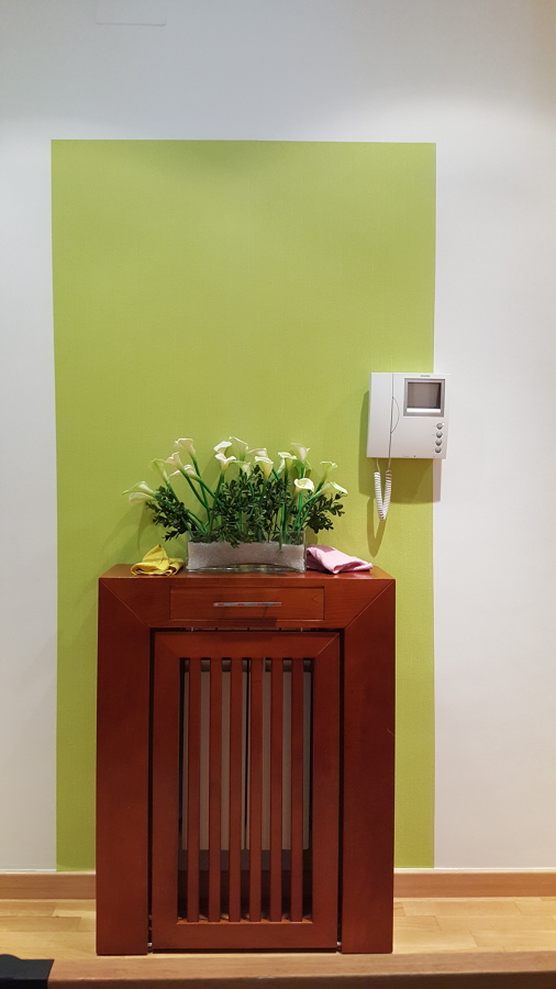 Marco de papel para cubre radiador.