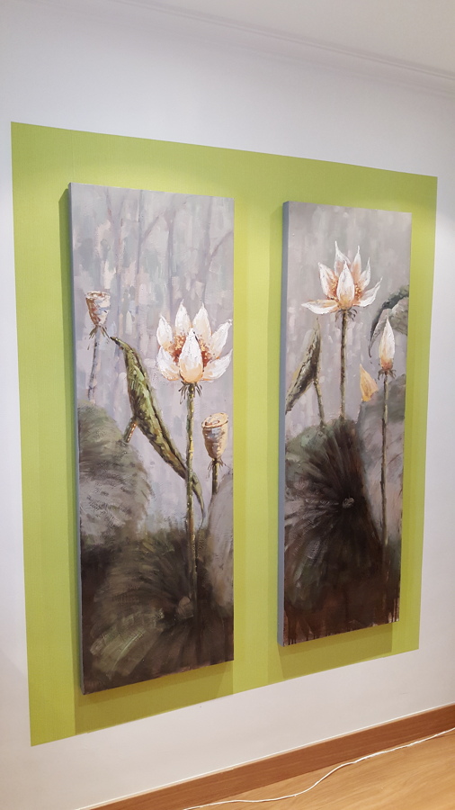 Marco de papel para los cuadros.