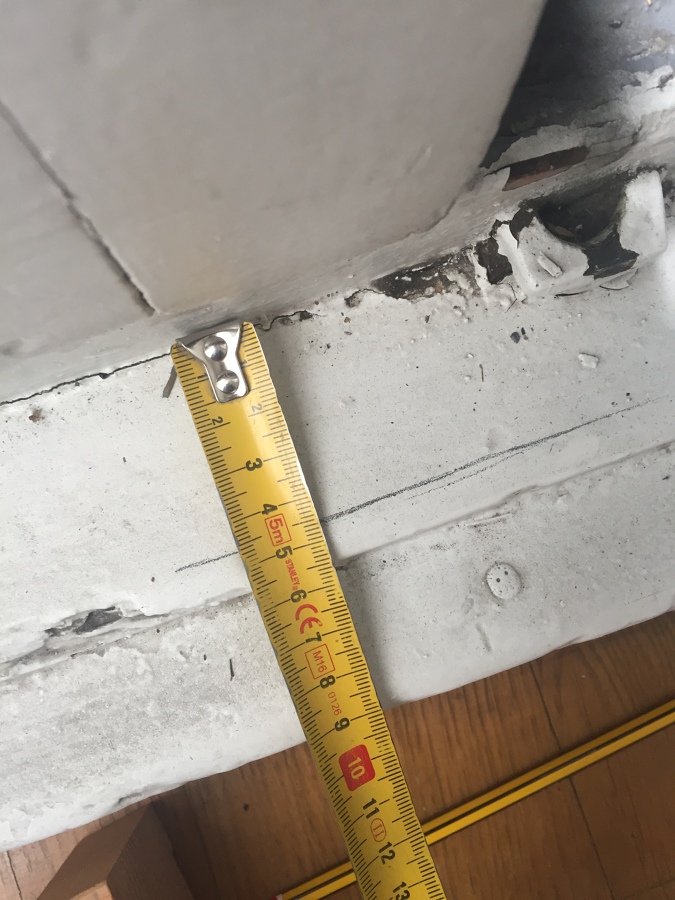 Marco interior antes de la obra