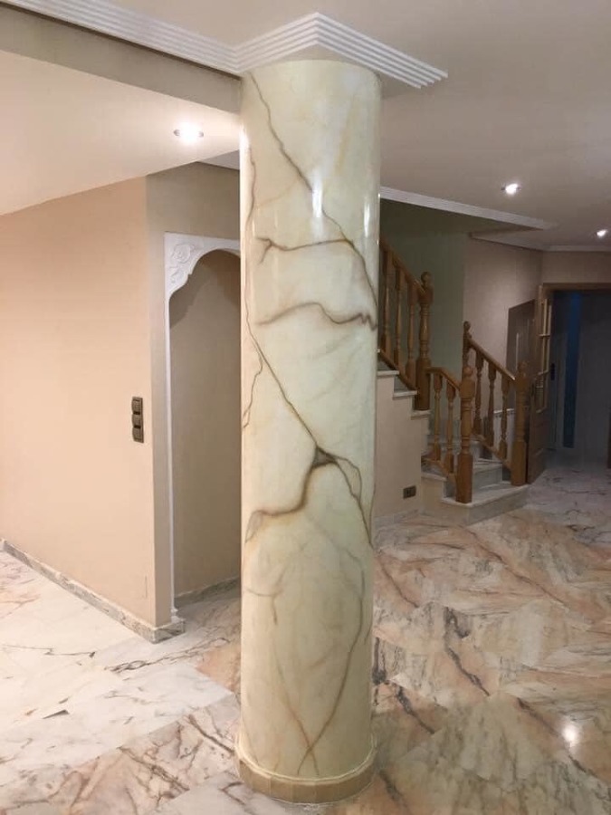 Marmolizado en columna