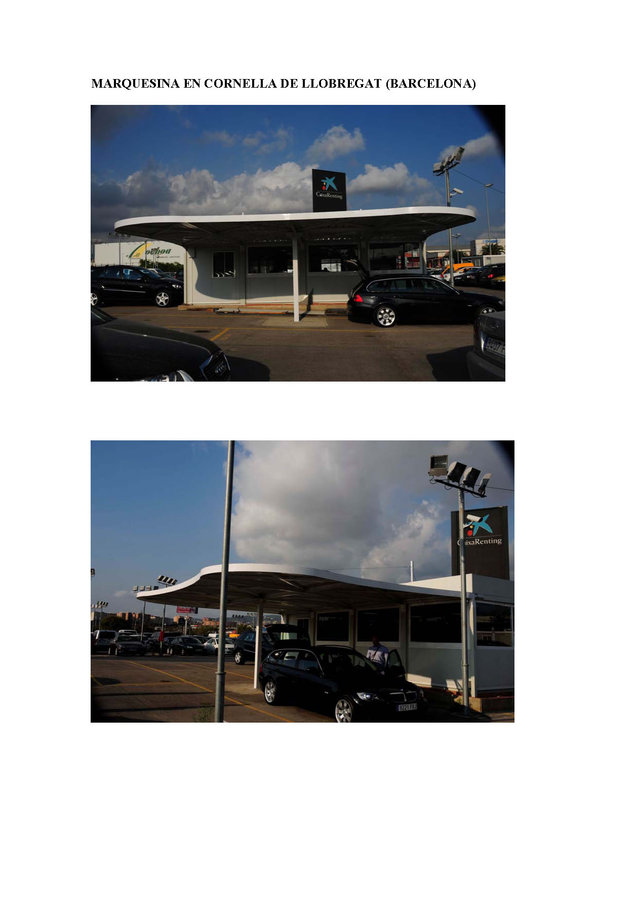 MARQUESINA ARVAL EN CORNELLA-BARCELONA