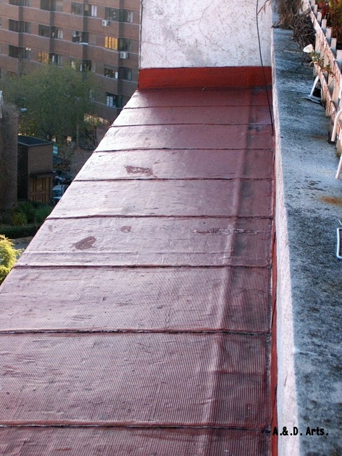 MARQUESINA EN ALUMINIO GOFRADO