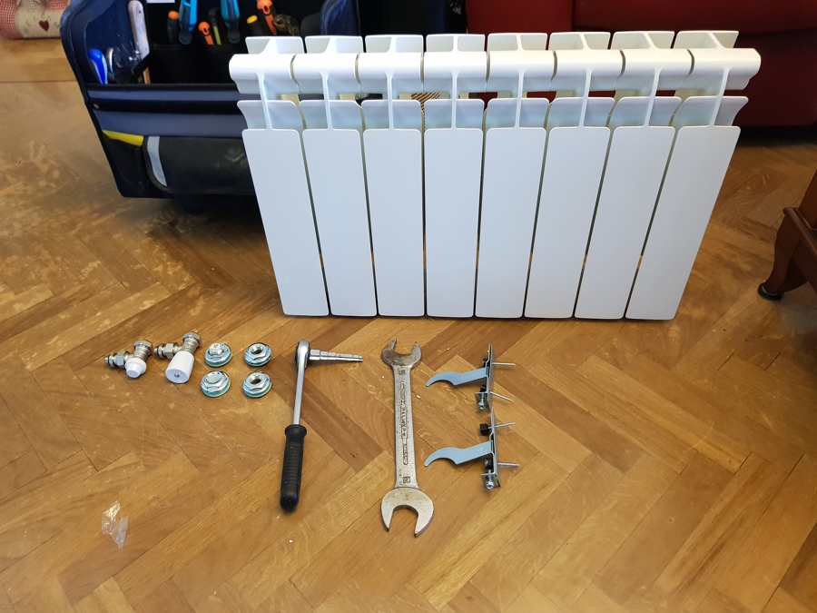 Material necesario para montar radiador