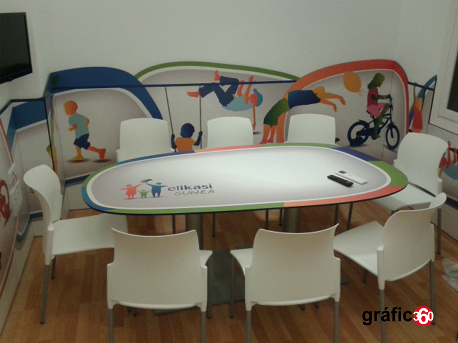 Mesa de actividades.