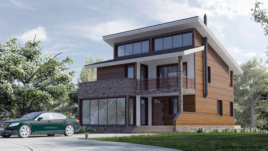 MH228 Casa de Madera Bioclimática