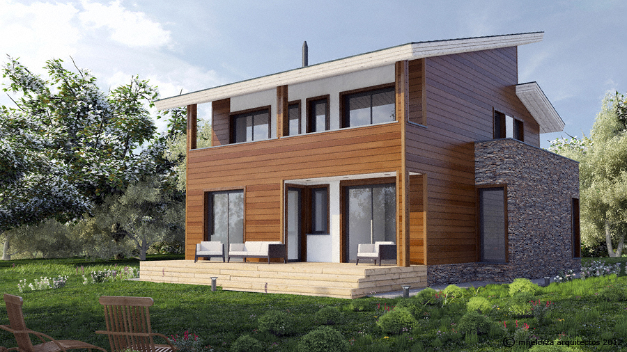 MH228 Casa de Madera Bioclimática