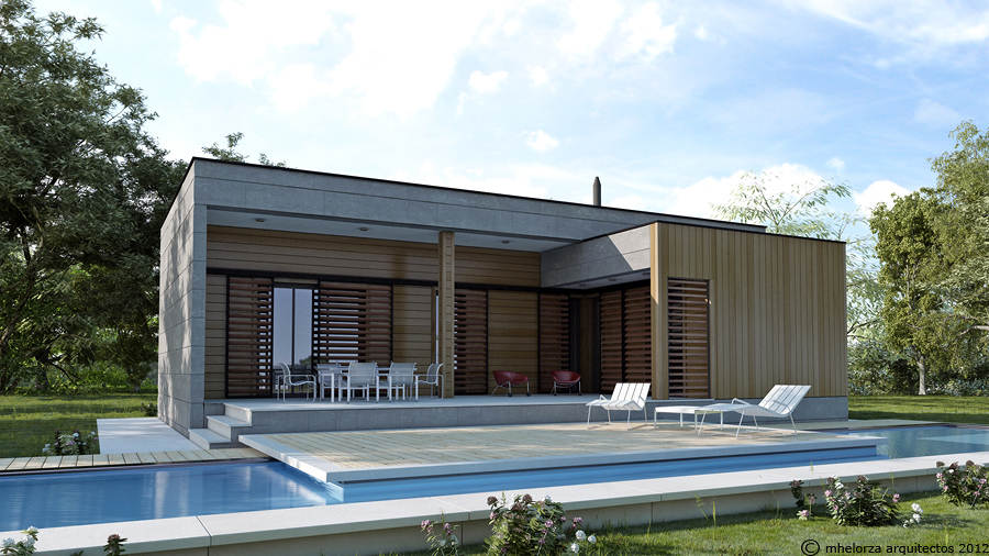 MH95 Casa de madera bioclimática