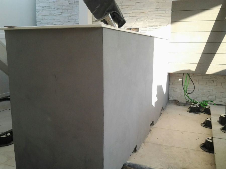 MICROCEMENTO ENCIMERA MUEBLE PARA BARBACOA