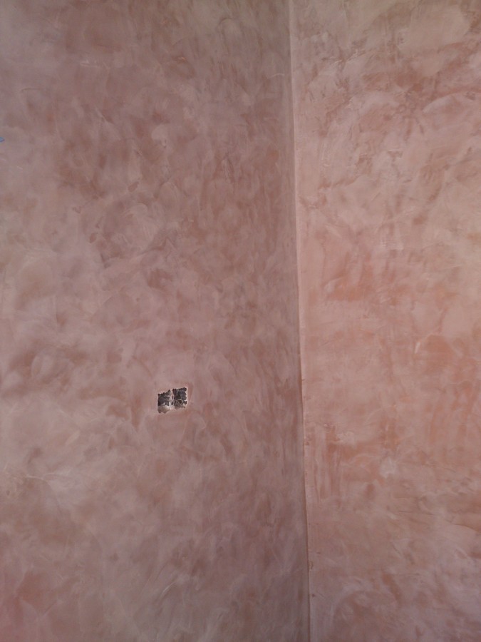 Microcemento sin terminar.