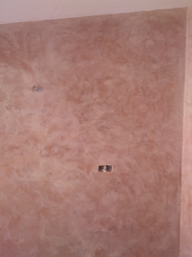 Microcemento sin terminar.