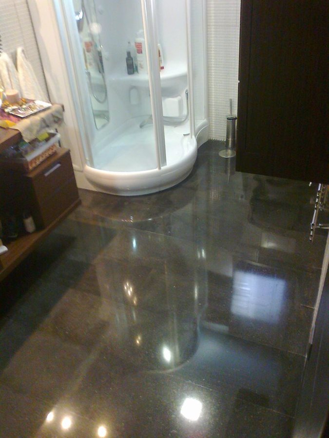 Micropulido de suelo de mármol