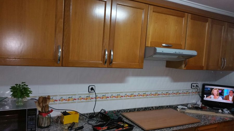 Mobiliario de cocina antes de la renovación