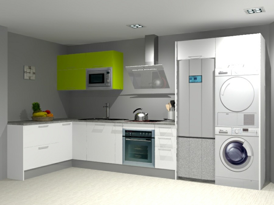 Modelo: blanco y verde