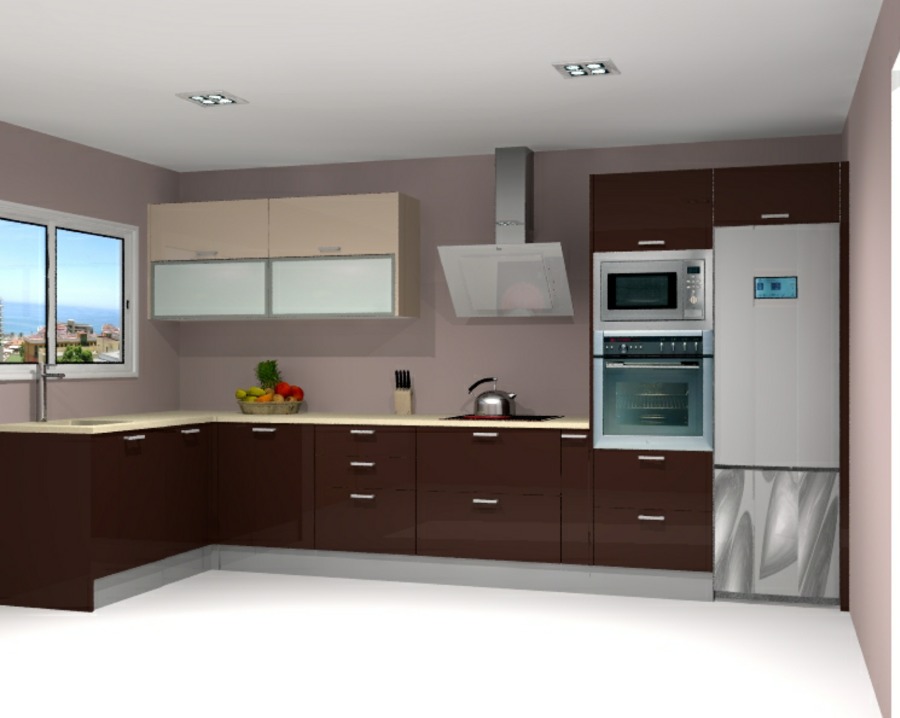 Modelo: chocolate y beige