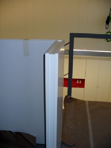 Montaje armario de oficinas y baranda panelada