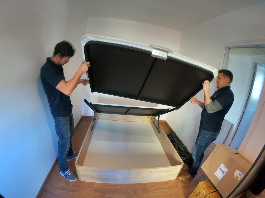 MONTAJE DE CAMA CANAPÉ