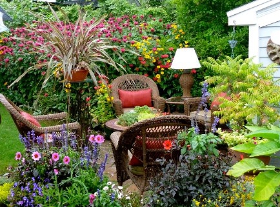 montaje de jardin