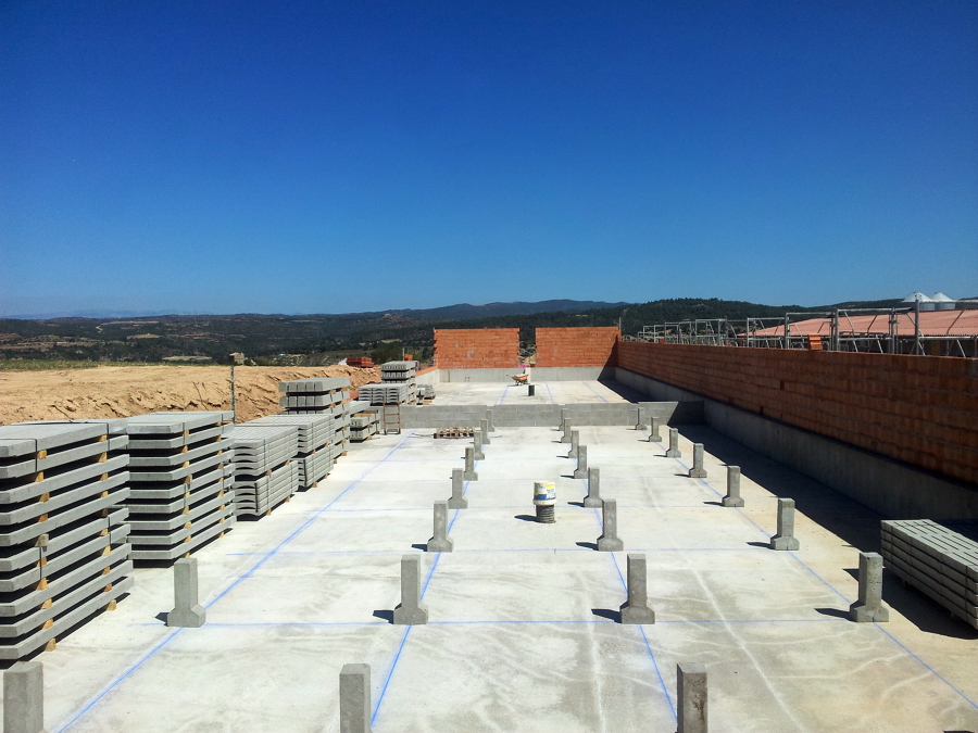 Montaje de rejas de engorde