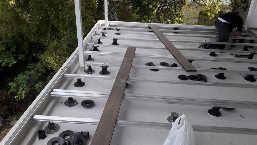 Montaje suelo PVC Exterior