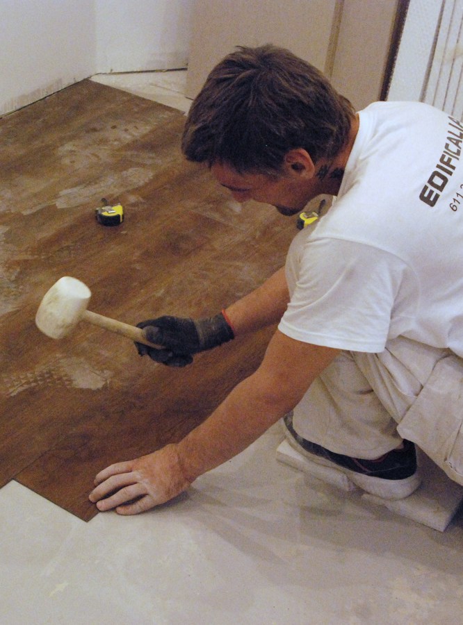 Montaje tarima vinilica