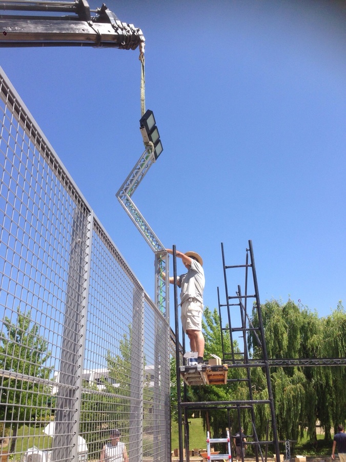 montando iluminación