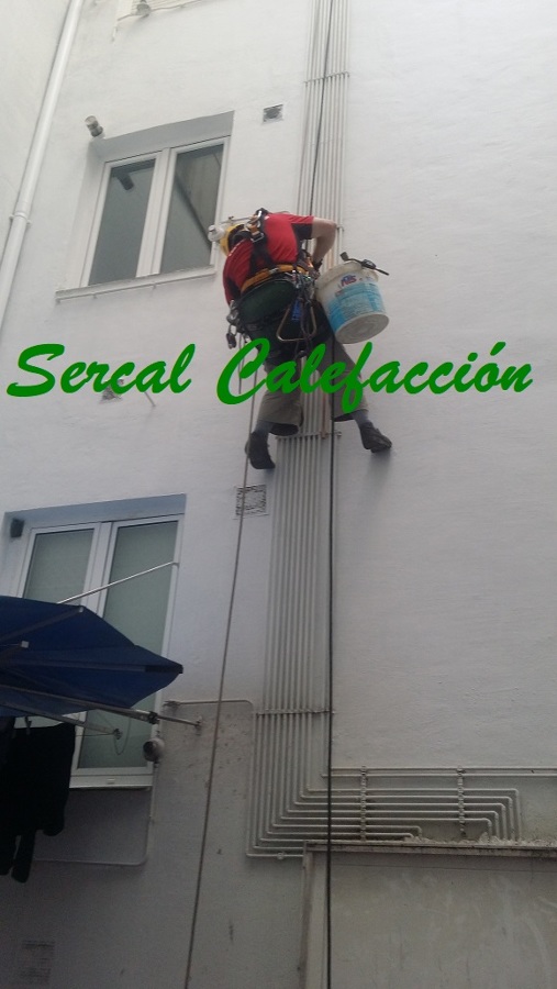 Montante individual de gas natural.