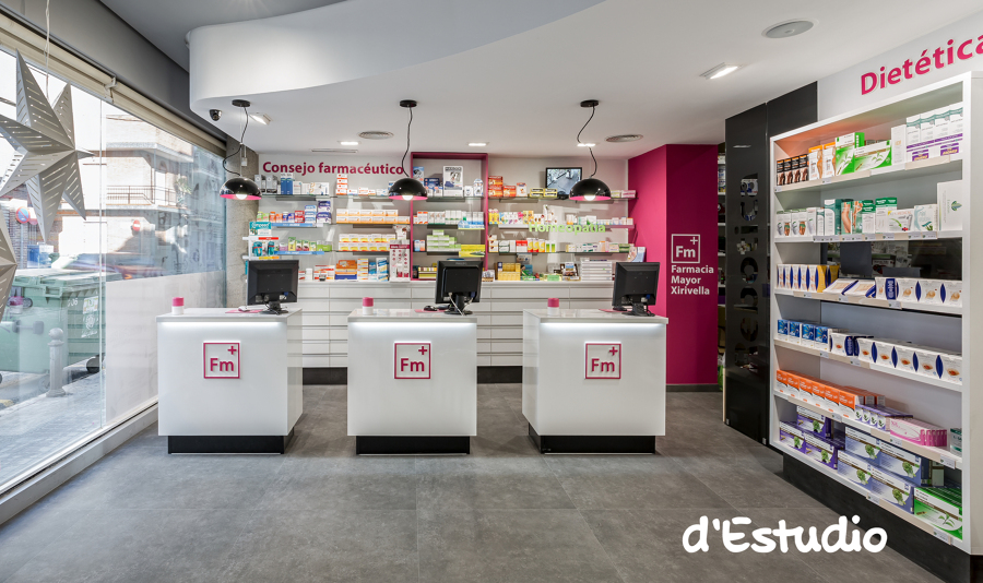 Mostradores individuales farmacia