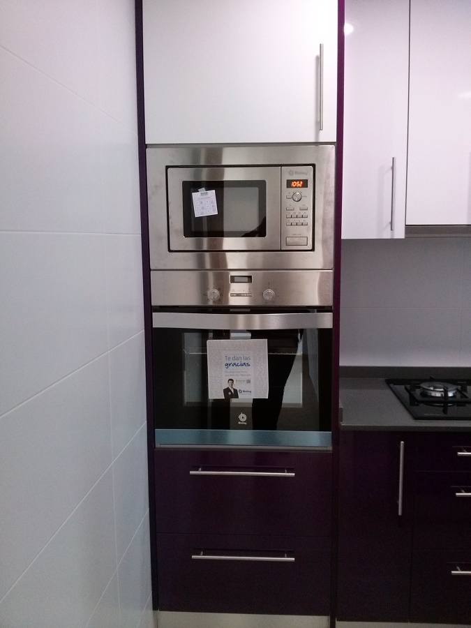 Mueble columna con electrodomesticos