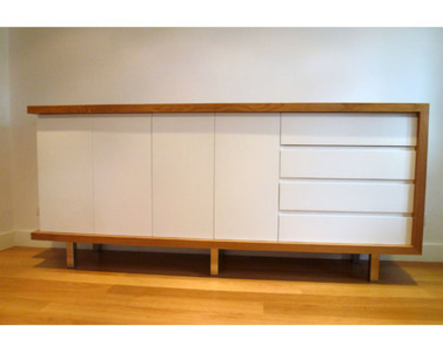 Mueble de hall bicolor 