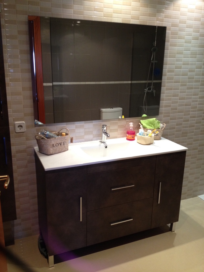 Mueble de lavabo de 120 cm