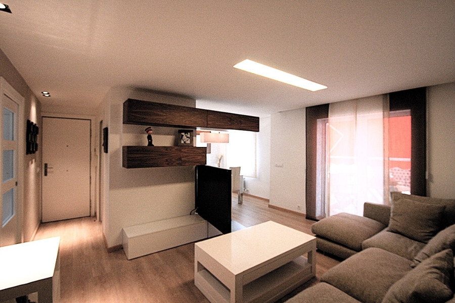 Mueble rotativo TV. Vista des del Salon