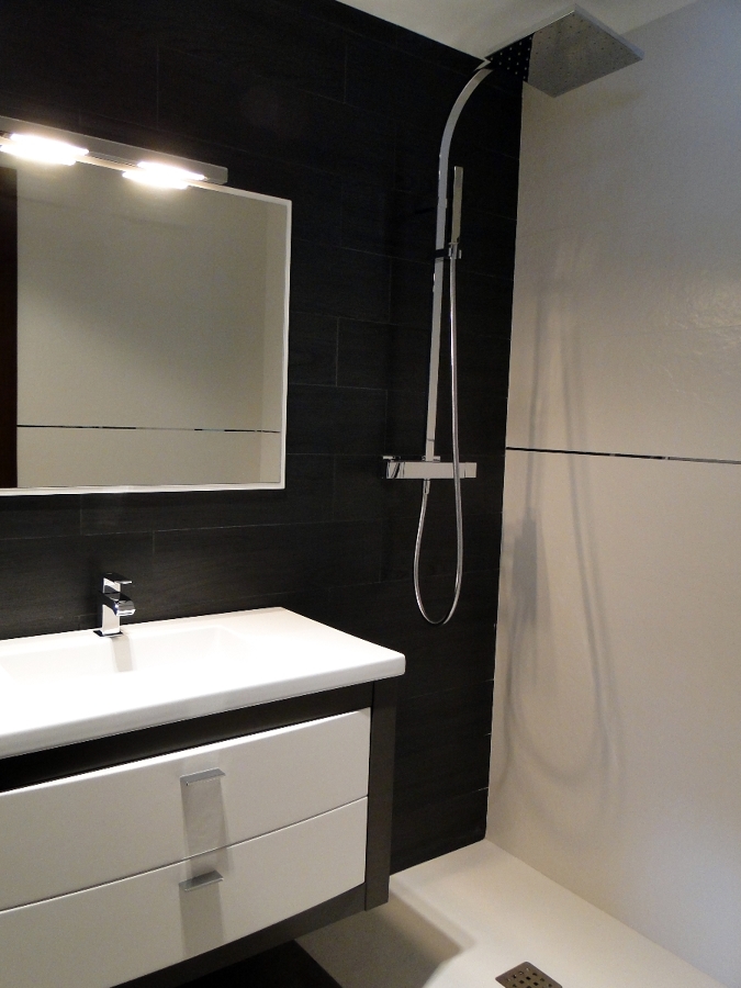 Mueble y columna de ducha